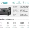 Allectrfiy E7 700W Portable Power Station specifications