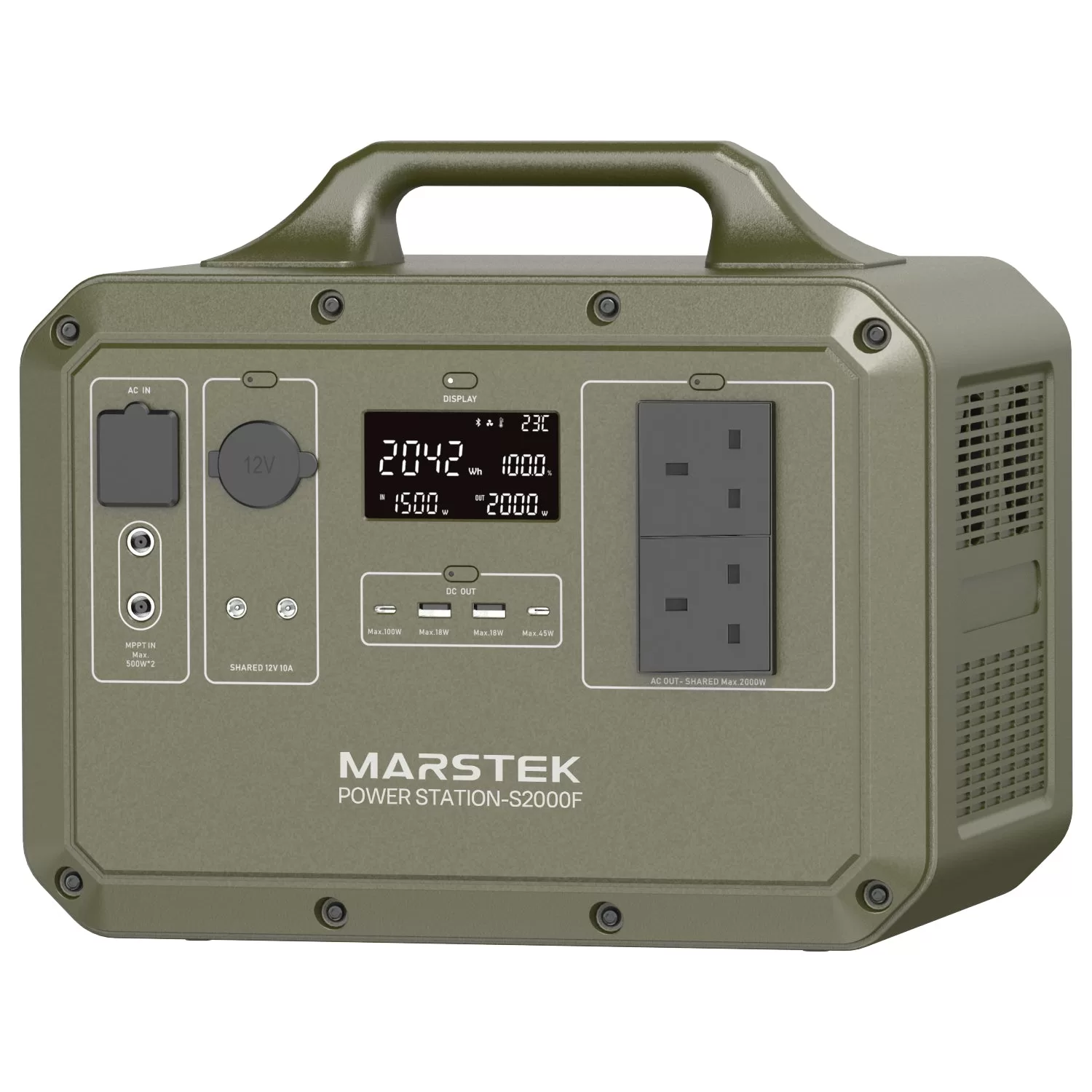 Marstek S2000F 2000W Portable Power Station Side