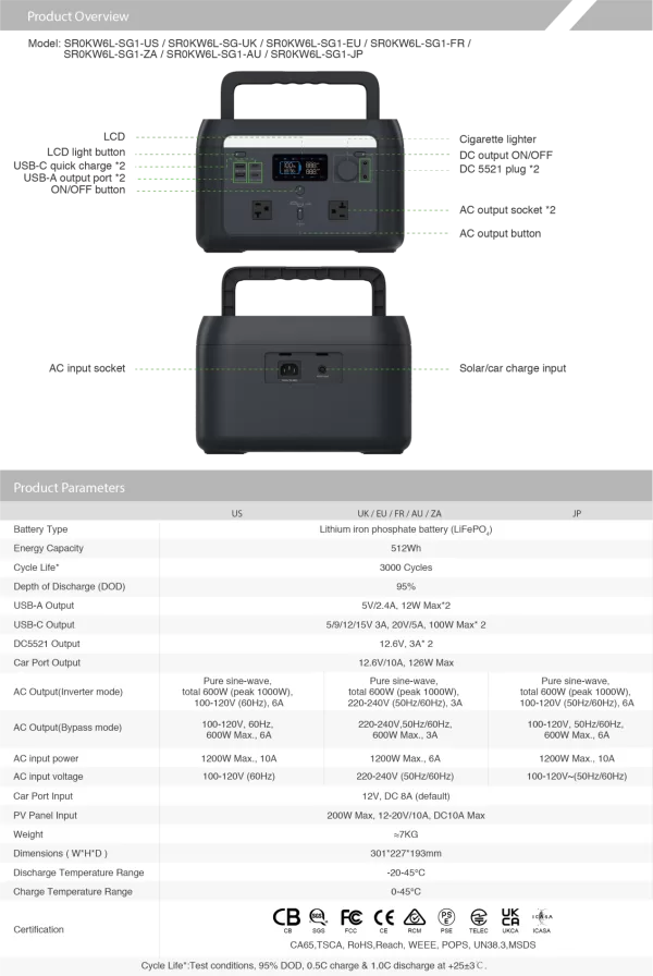 Hinen 600W Specs png