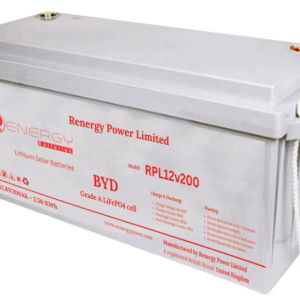 RENERGY 12VOLT 200AH LITHIUM BATTERY LFP